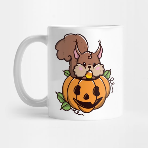 Squirrel halloween by Jurassic Ink